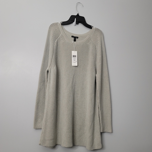 Eileen Fisher Peruvian Organic Cotton Blend Crew Neck Sweater Top - Picture 10 of 13